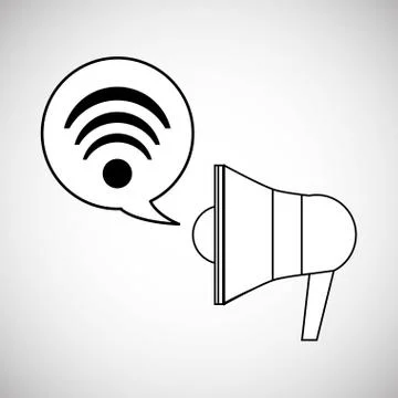 Communication design. Internet concept. Isolated illustration Stock Illustration