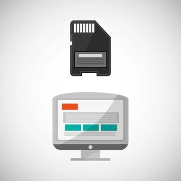 Communication design. Media icon. Flat illiustration, vector graphic Stock Illustration