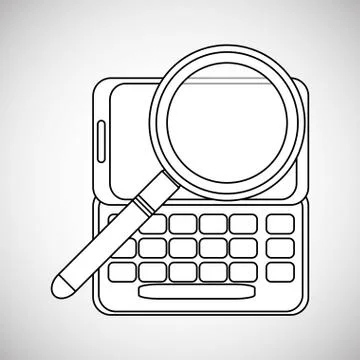 Communication design. Media icon. Flat illiustration, vector graphic 库存插图