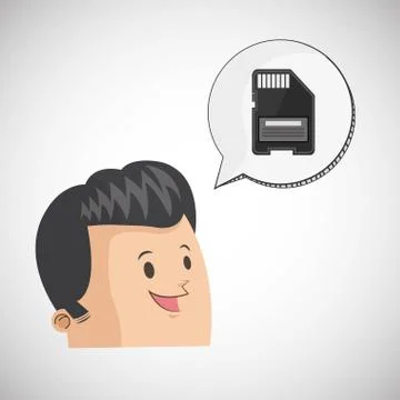 Communication design. Media icon. Flat illiustration, vector graphic Stock Illustration
