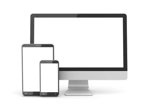 Communication Devices Stock Illustration