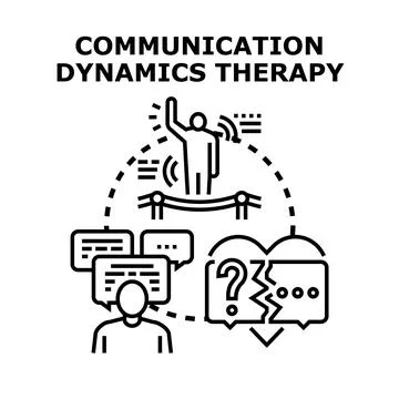 Communication dynamics therapy enhancing interpersonal understanding Stock Illustration