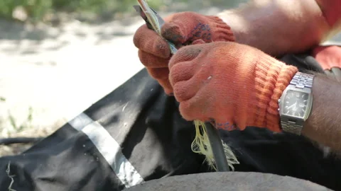 Communication engineer restores communication systems Stock Footage 112201757