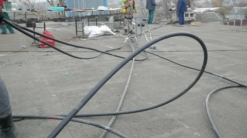 Communication engineer restores communication systems Stock Footage 126952637