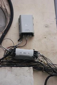 Communication equipment in Valencia Stock Photos