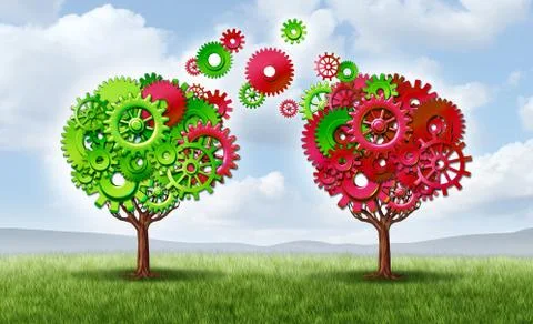 Communication exchange partnership Stock Illustration