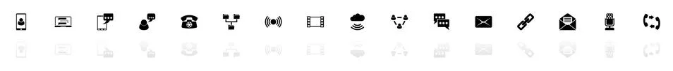 Communication - Flat Vector Icons Stock Illustration