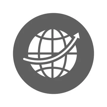 Communication, global, worldwide vector icon. Stock Illustration