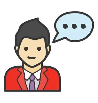 Communication icon, flat vector design. Stock Illustration