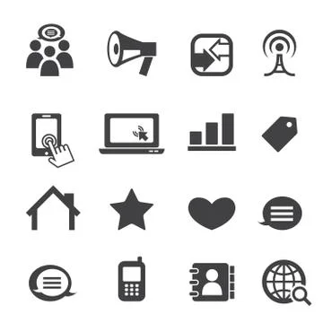 Communication icon Illustrazione stock