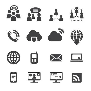 Communication icon Illustrazione stock