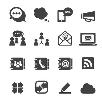 Communication icon Illustrazione stock