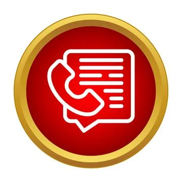 Communication icon with phone and message bubble Stock Illustration