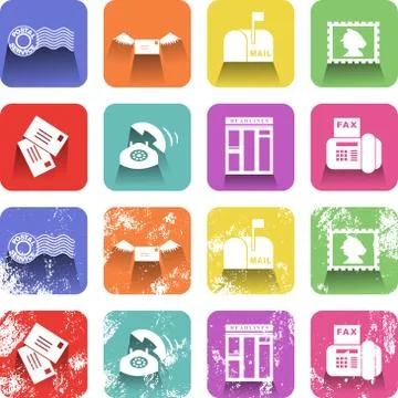 Communication Icon Set Stock-Illustration