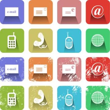 Communication Icon Set Stock-Illustration