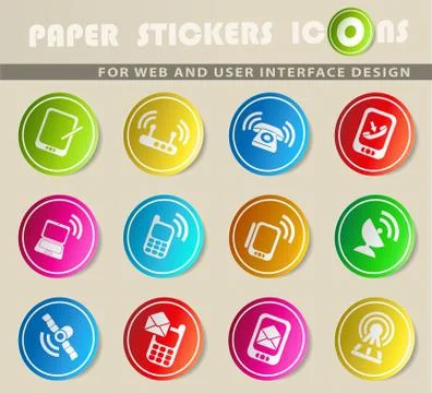 Communication icon set 스톡 일러스트