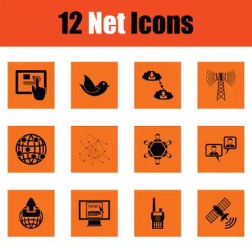 Communication icon set Stock Illustration