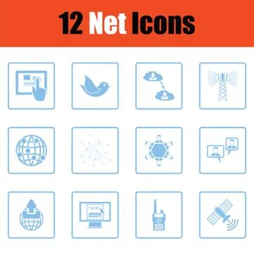 Communication icon set Stock Illustration
