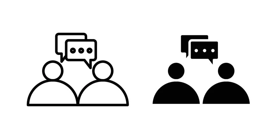 Communication icon vector design illustrations Illustrazione stock