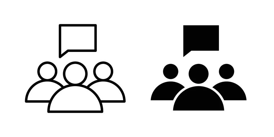 Communication icon vector, symbol, logo illustrations 스톡 일러스트