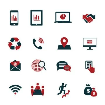 Communication icons Stock Illustration