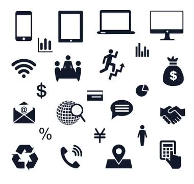 Communication icons Stock Illustration
