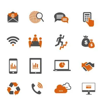 Communication icons 스톡 일러스트