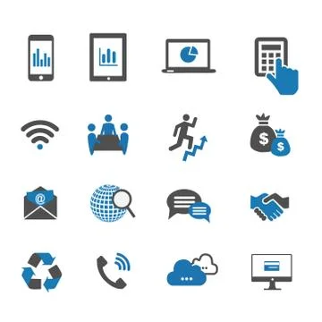 Communication icons Stock Illustration