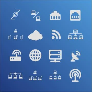 Communication icons Stock Illustration