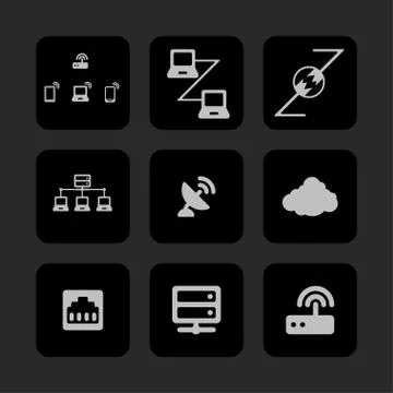 Communication icons Stock Illustration