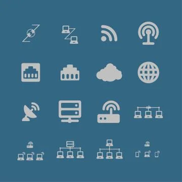 Communication icons Stock Illustration
