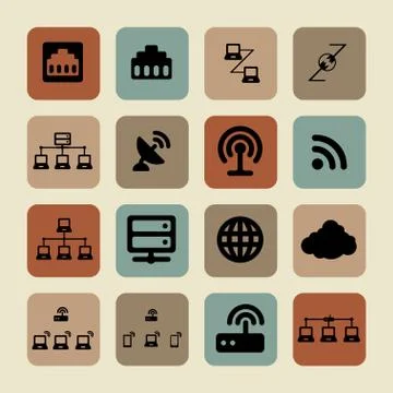 Communication icons Stock Illustration