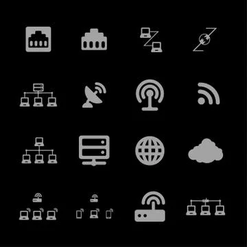 Communication icons Stock Illustration