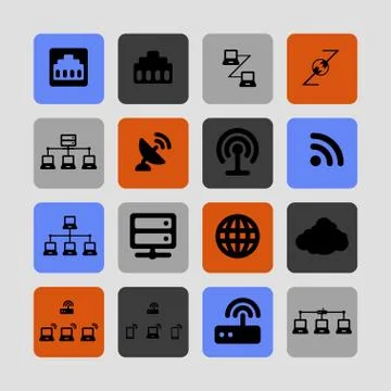 Communication icons Stock Illustration
