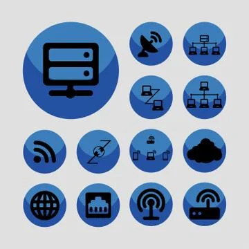 Communication icons Stock Illustration