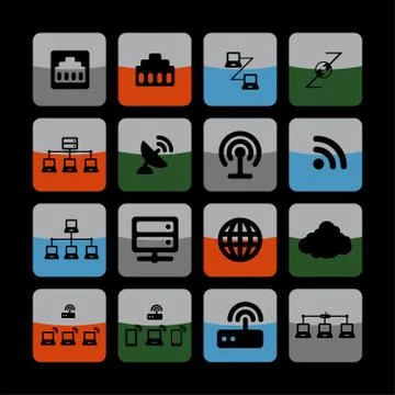 Communication icons Stock Illustration