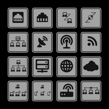 Communication icons Stock Illustration