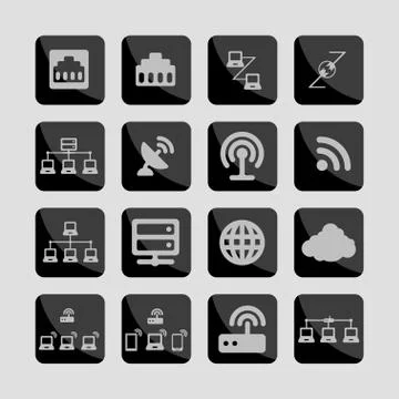 Communication icons Stock Illustration