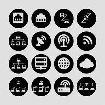 Communication icons Stock Illustration
