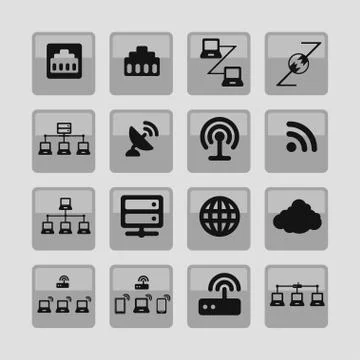Communication icons Stock Illustration