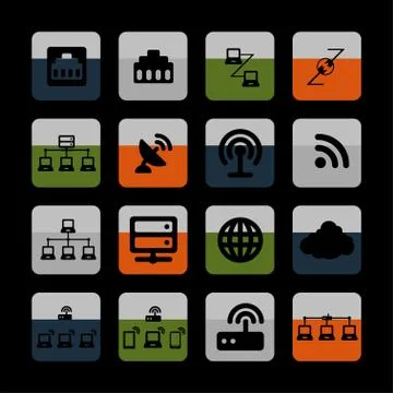 Communication icons Stock Illustration