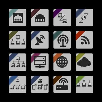 Communication icons Stock Illustration