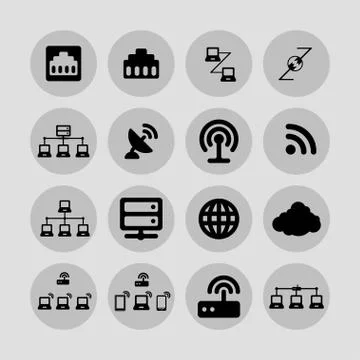 Communication icons Illustrazione stock