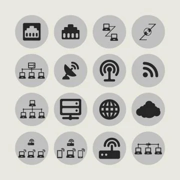 Communication icons Stock Illustration