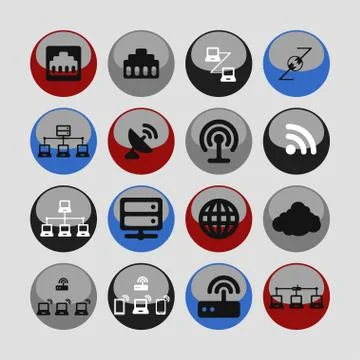 Communication icons Stock Illustration