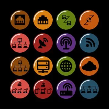 Communication icons Stock Illustration