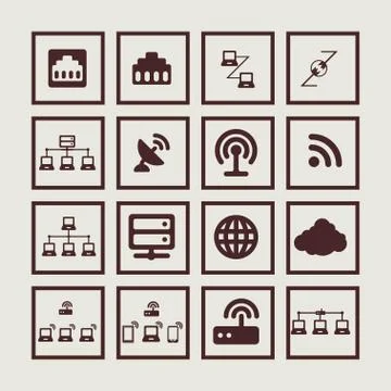 Communication icons Stock Illustration