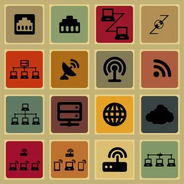 Communication icons Stock Illustration