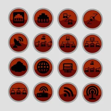 Communication icons Stock Illustration