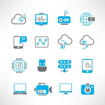 Communication icons Stock Illustration